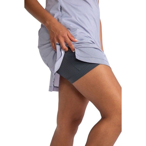 KINONA APPROACH SHOT SHORTSLEEVE GOLF DRESS - WORKIN IT STRIPE (b34.5) - Picture 4 of 8